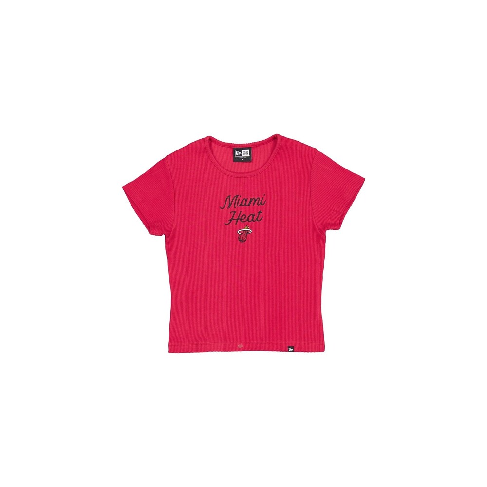 New Era Miami Heat Sport Night Women's Baby Tee - Size XS